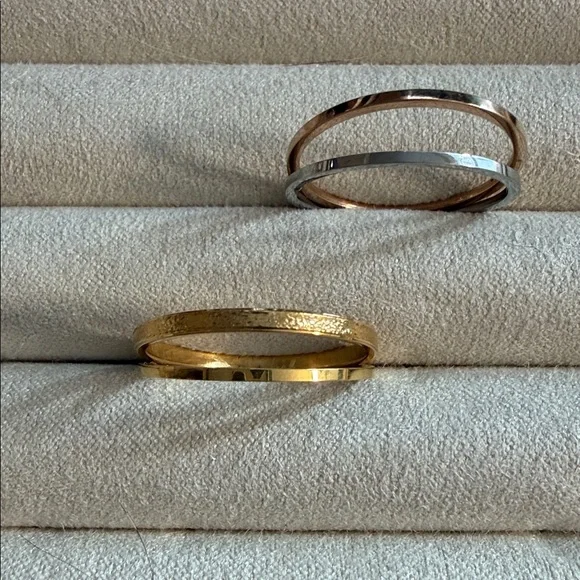 Metallic Thin Rings for single or stacking - Picture 7 of 7